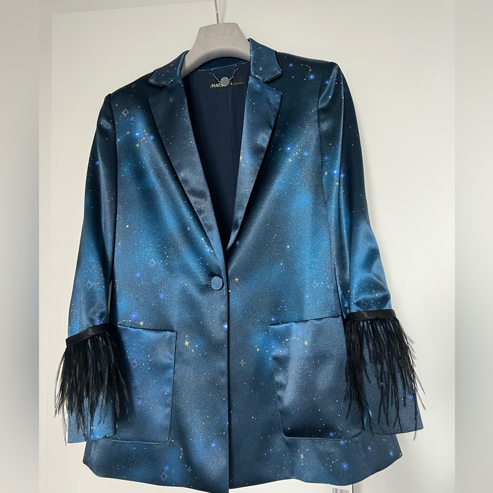 Marc cain celestial jacket navy small